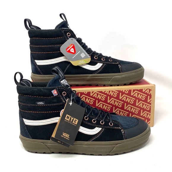 VANS Sk8-Hi MTE-2 Shoes High Top Black Khaki Suede Women’s Boots VN0A5KYCZF5 - Picture 5 of 9